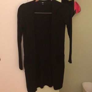 Uniqlo Long Sleeve Black Cardigan